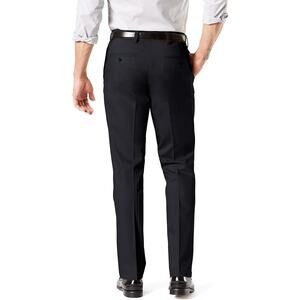 Dockers Men's Straight FitCotton Stretch Khaki Pants-Creased Black 34x34